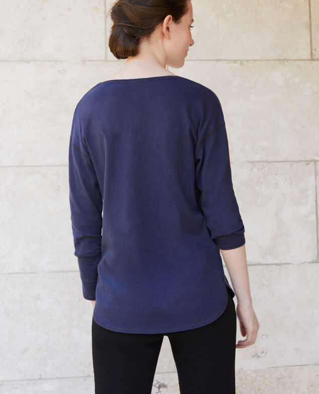 Cotton T-shirt Peacoat