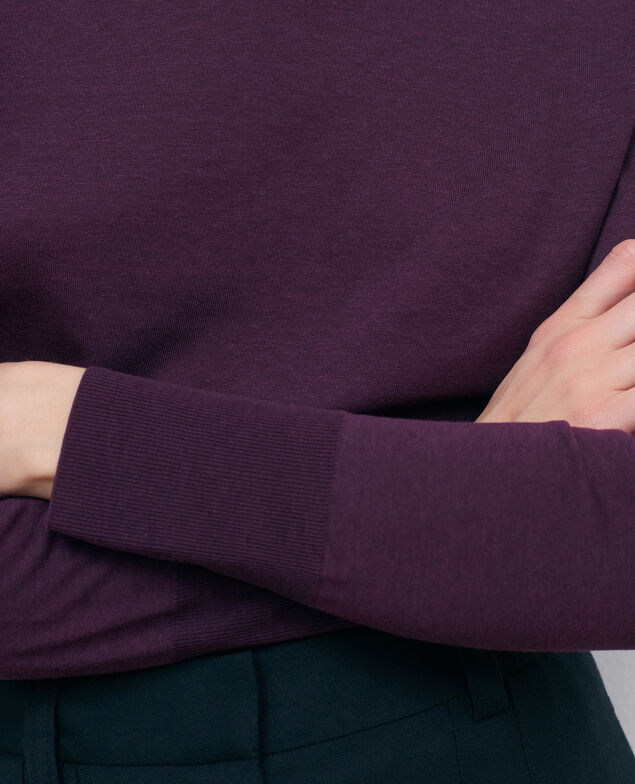 Fine rib knit jumper Potent purple