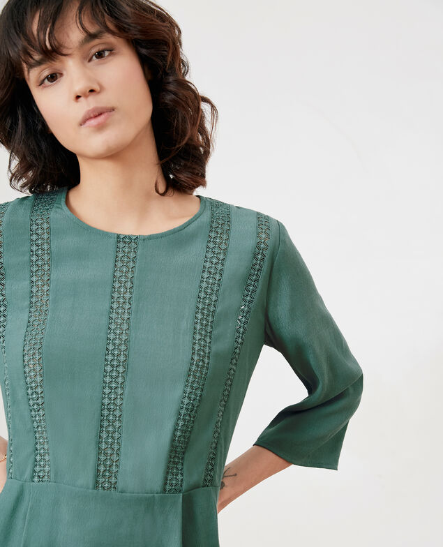 Peplum blouse with lace Peppermint