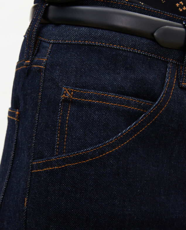 TOMBOY - Loose, mid-rise 5-pocket jeans Denim rinse