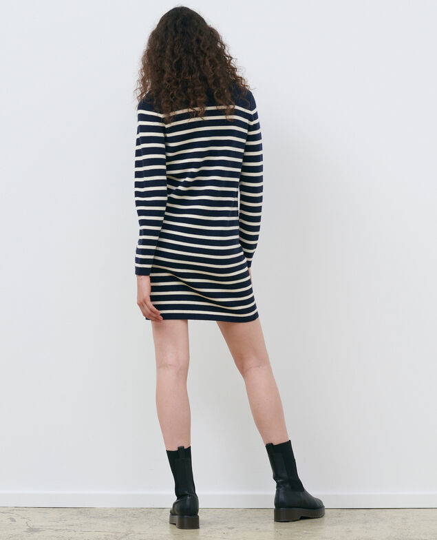 Striped mini dress Stp nv wht