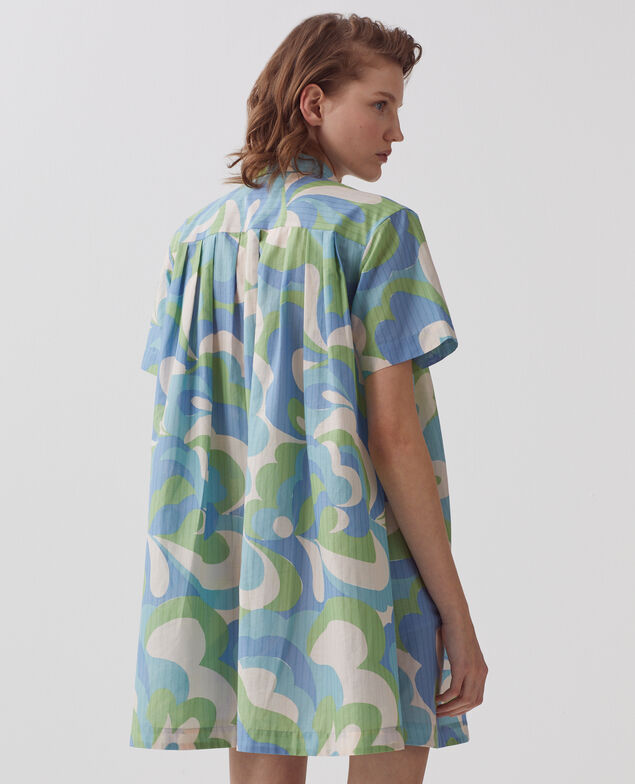 Shirt dress H643 anemone blue