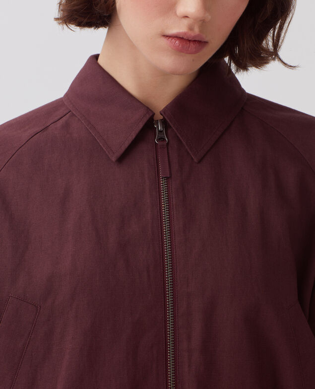 Zip-up jacket J380 decadent chocolate