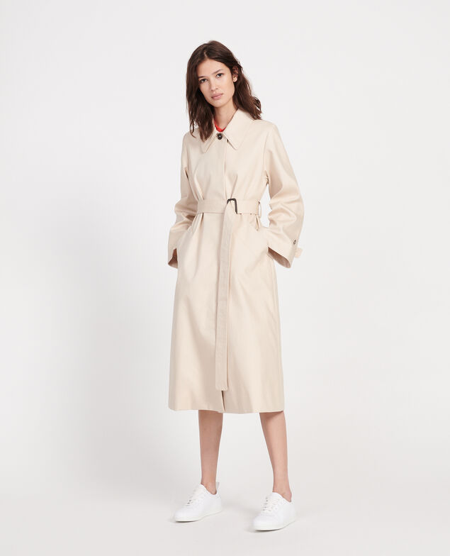 Cotton overcoat  Smoke gray