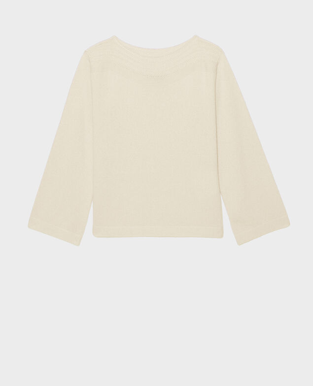 Cashmere boatneck jumper Jet stream