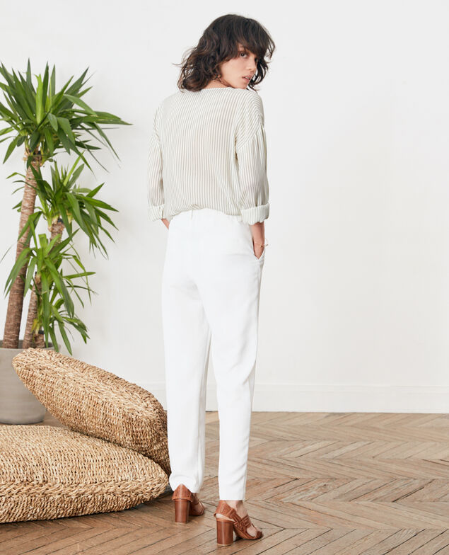 Crepe trousers Blanc