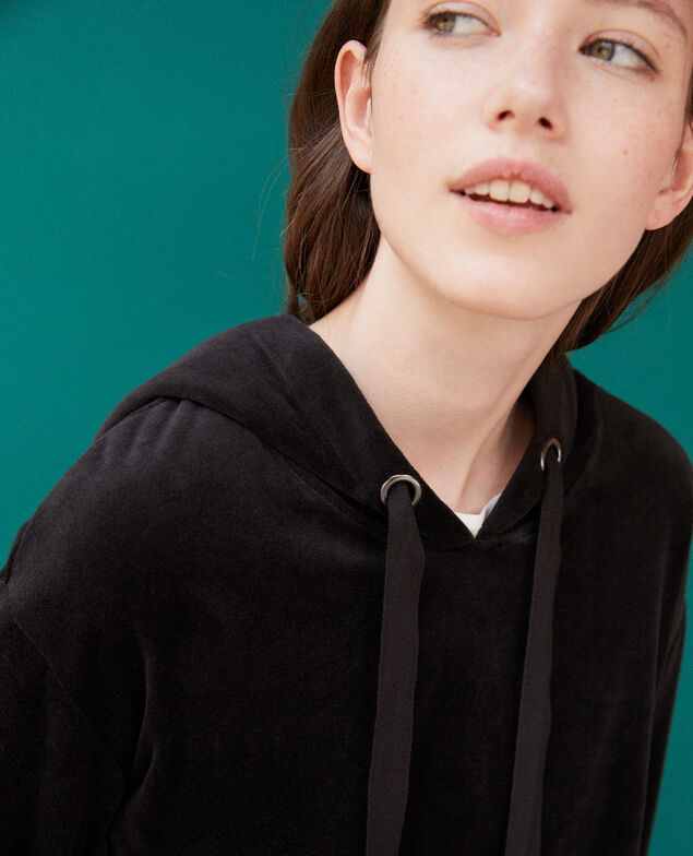 Hooded sweater Black