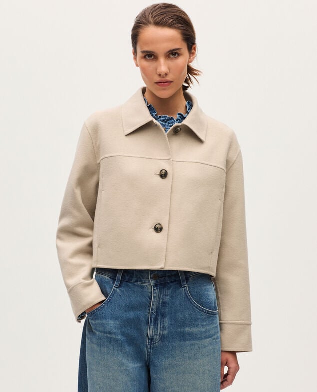 Double-faced jacket K301 light beige