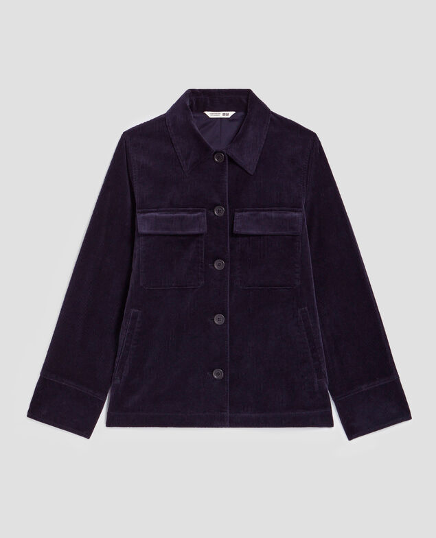 Corduroy jacket U690 navy