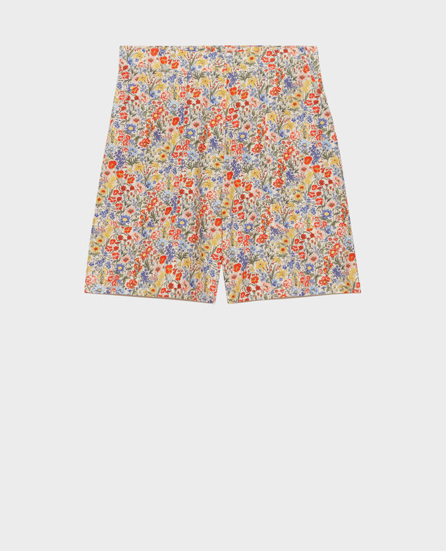 Printed high-waisted shorts 5194 prairie_gardenia