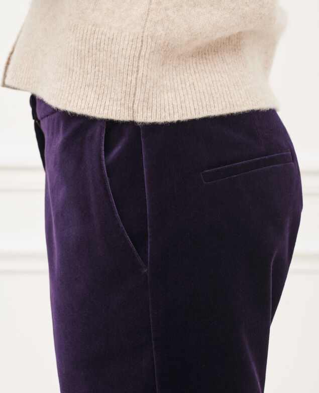MARGUERITE - Cigarette trousers 6040 purple
