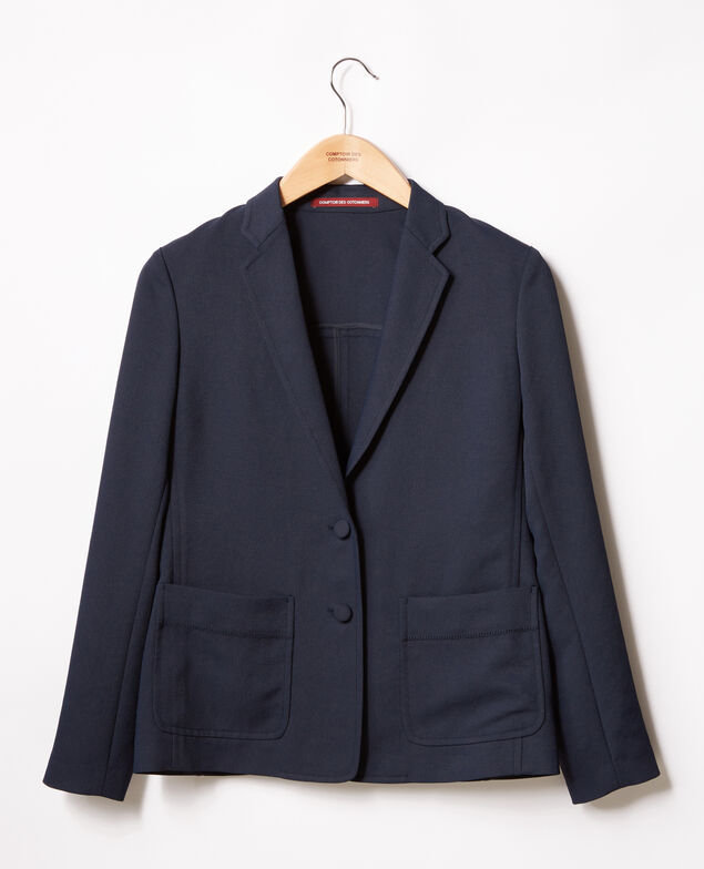 Crepe jacket Marine