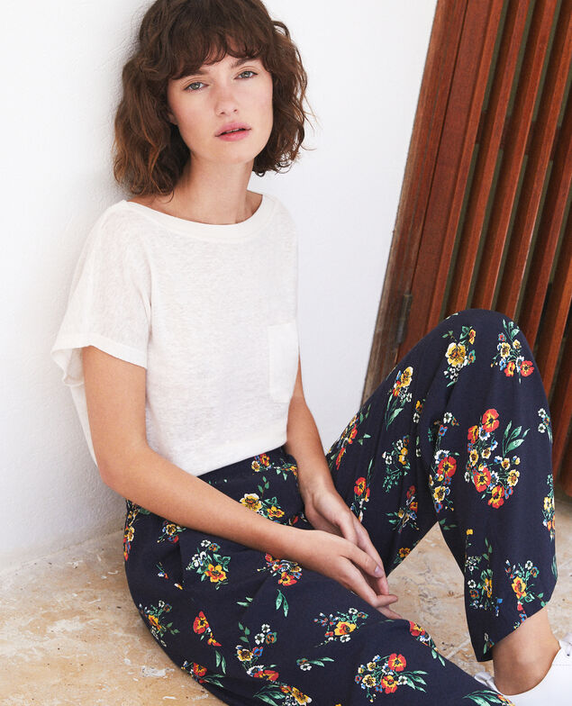 Pyjama-style trousers Blue