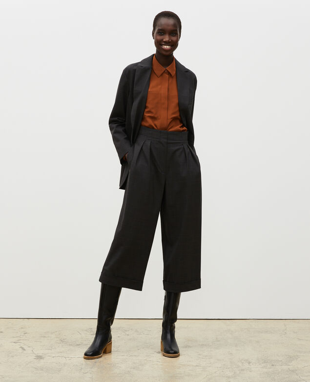 Prince of Wales wool boyfriend blazer Check-wool-pattern-tailoring