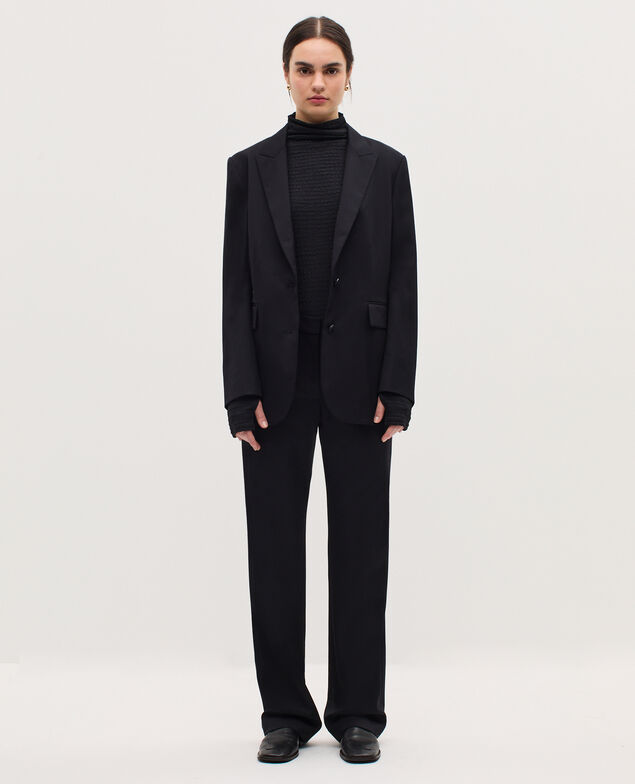 Wool blazer H091 black beauty