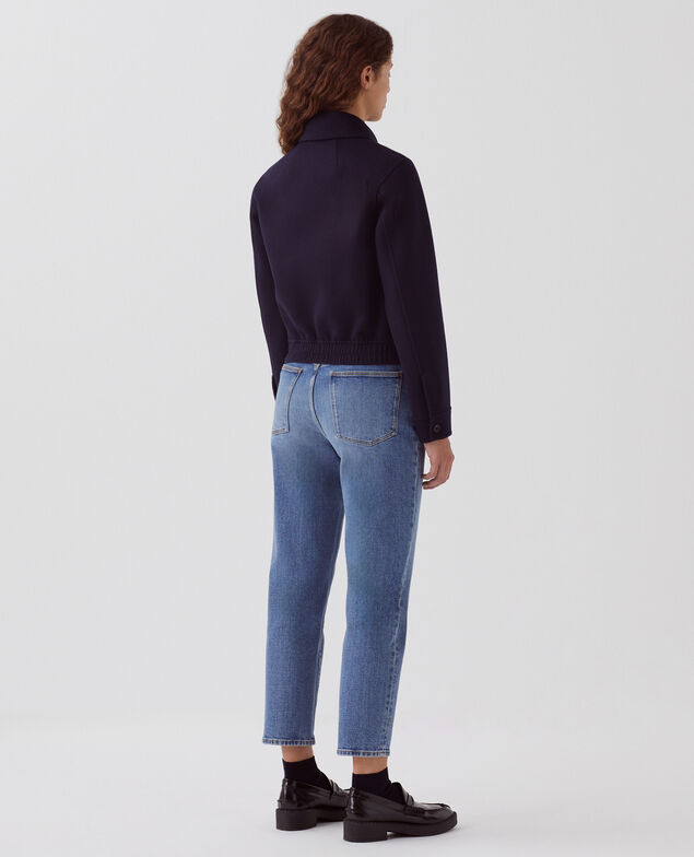 Wool blend jacket 8841 69 navy