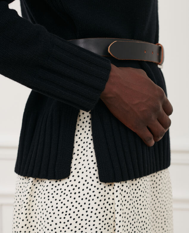 Virgin wool polo neck jumper 4216 black_beauty