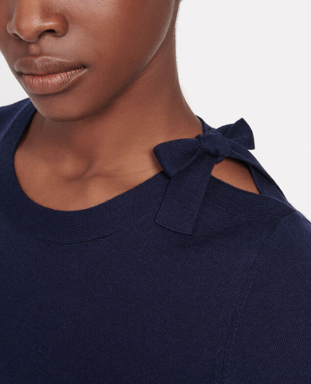 Silk and cashmere blend jumper Maritime blue