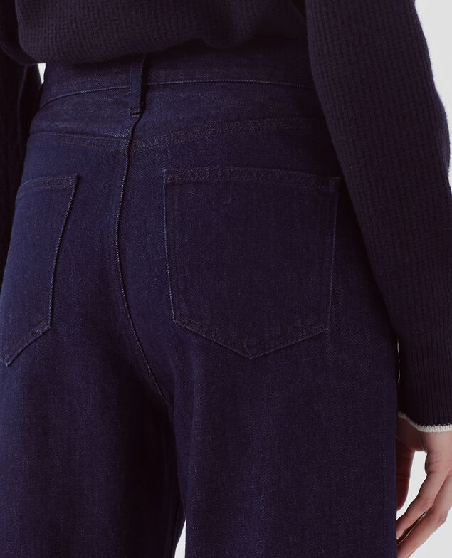 Regular jeans with large turn-ups U690 navy
