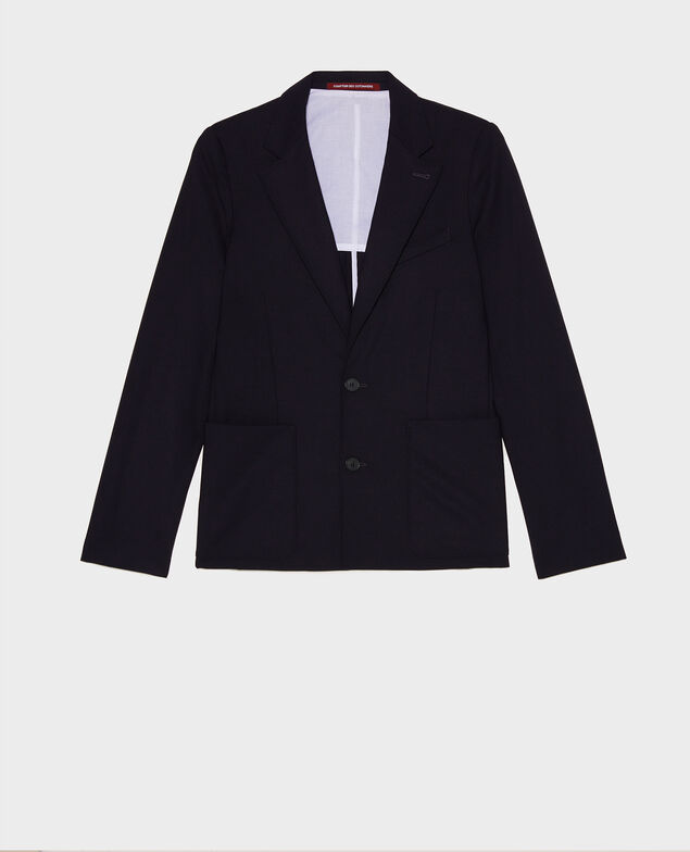 Wool blazer Dark navy