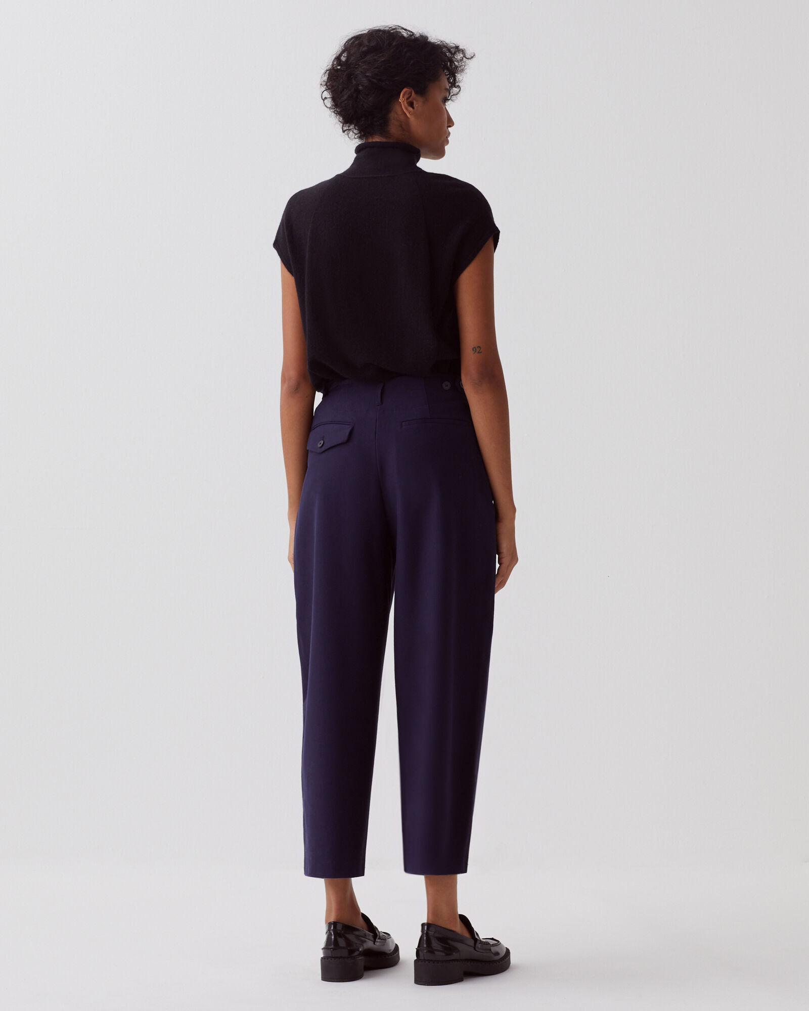 PEGGY - Carrot trousers maritime blue - Comptoir des Cotonniers