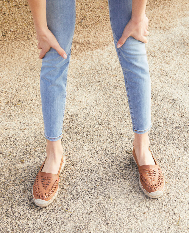  Leather espadrilles Camel