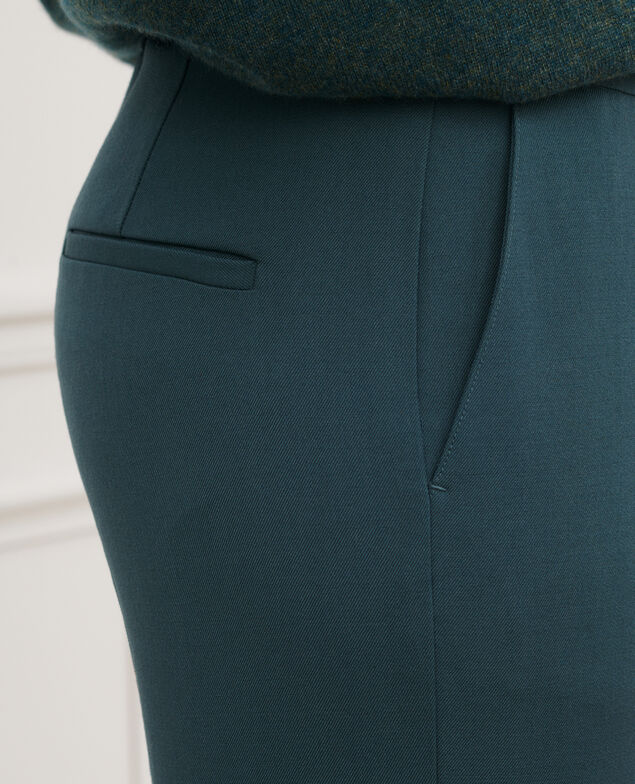 MARGUERITE - Cigarette trousers 7015c dark green