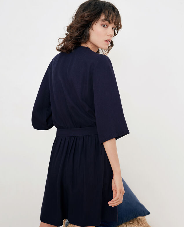 Dress with buckle Marine