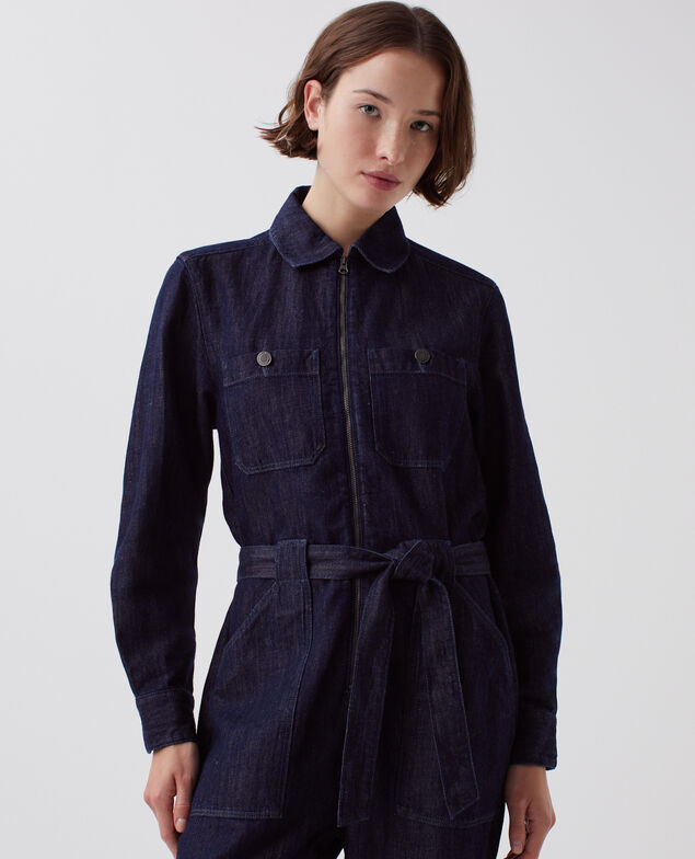 Zip-up jumpsuit H680 rinse