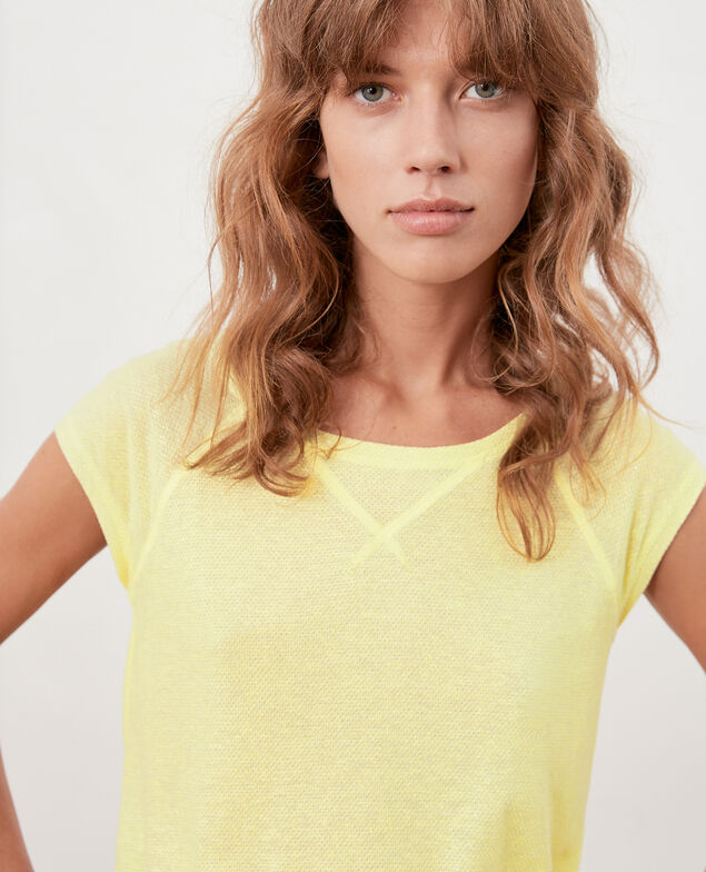 Iridescent T-shirt with linen Lemonade