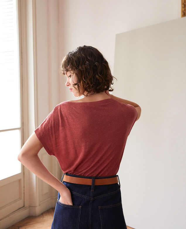 T-shirt with pocket Cowhide