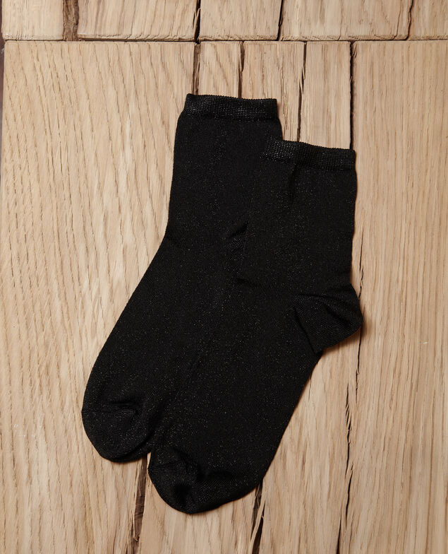 Lurex blend socks Noir