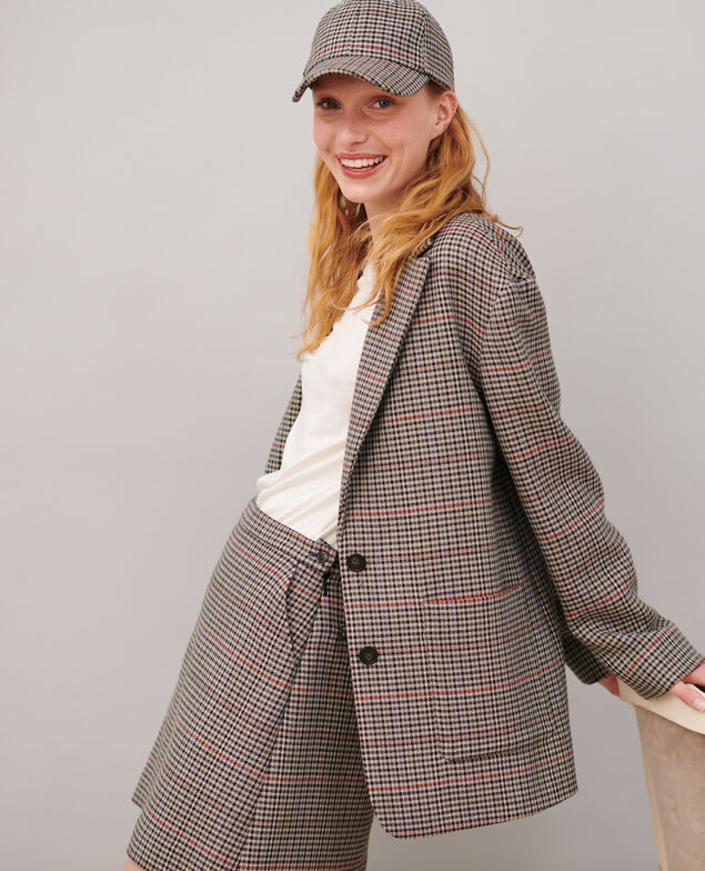 Check boyfriend blazer 8864 03 gray check