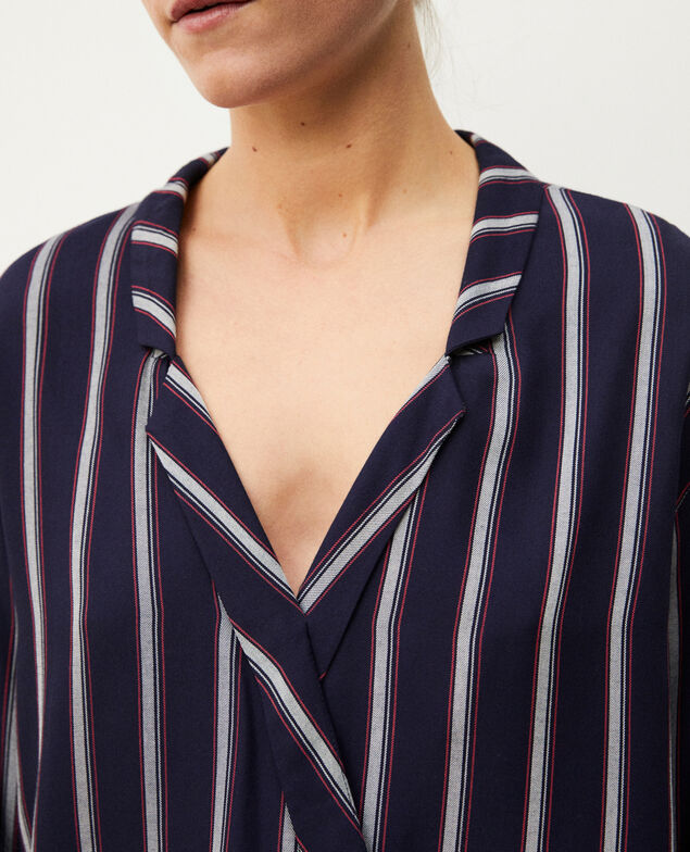 Pyjama-style shirt Blue