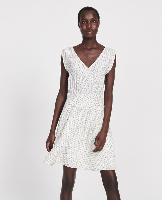 Silk dress Memphis amparo blue