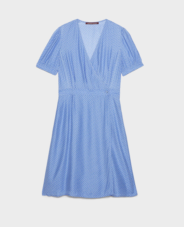 Silk wrap dress Memphis persian jewel