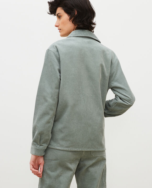  Corduroy work jacket Chinois green