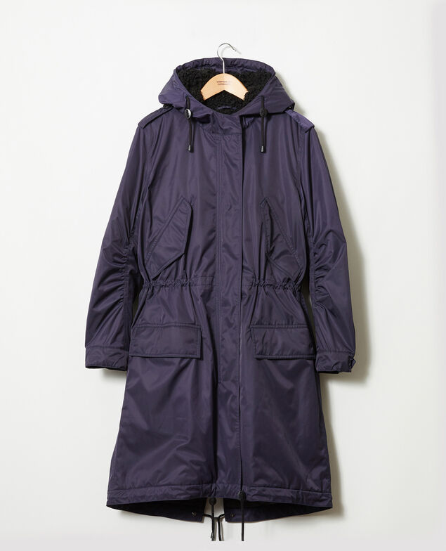 Hooded parka Evening blue