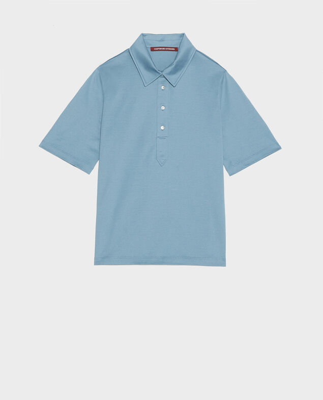 Egyptian cotton polo shirt Bluestone