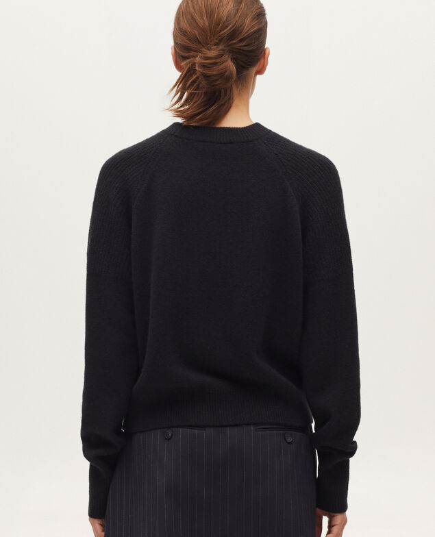 Cashmere jumper H091 black beauty