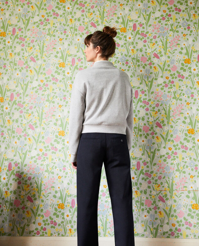 Short sweatshirt Light grey