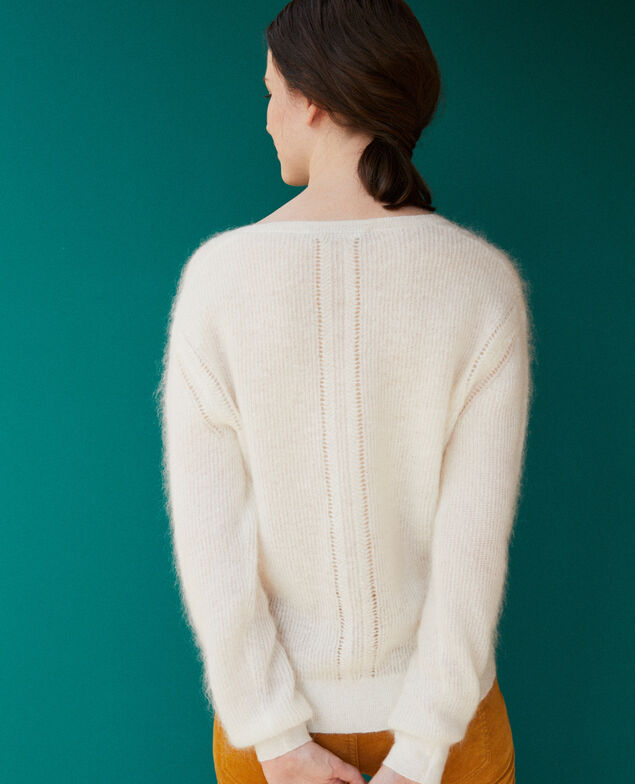 Jumper with mohair White