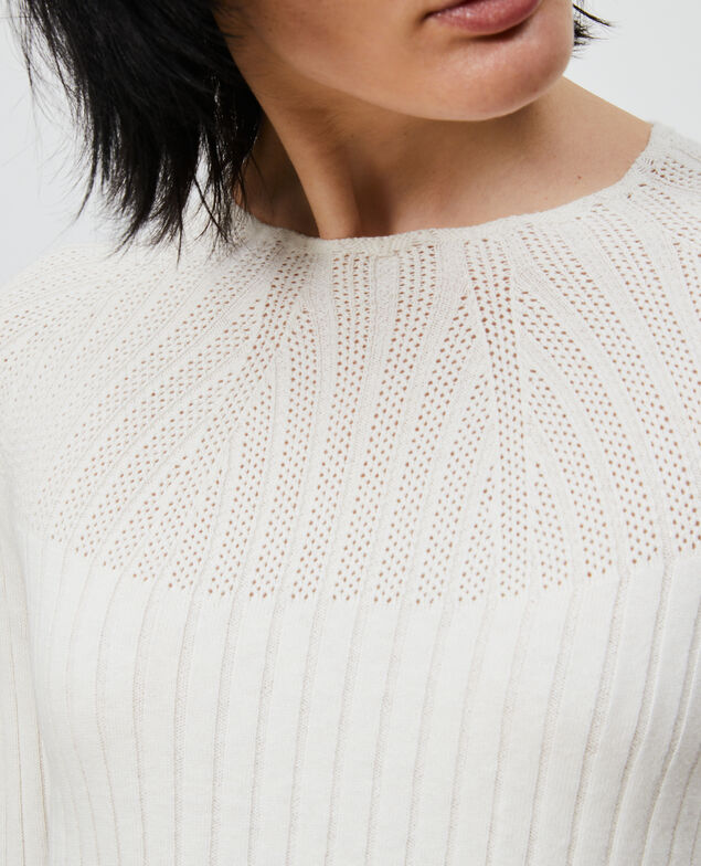 3D knit lace jumper Gardenia