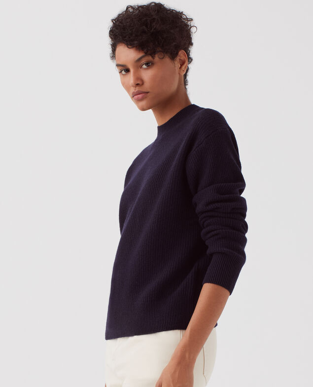 Wool jumper U690 navy