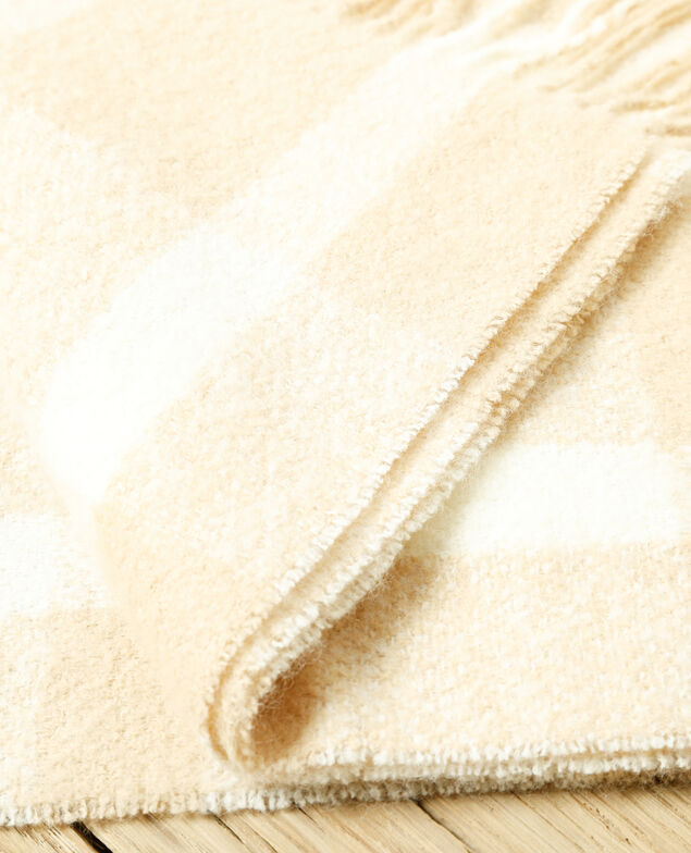 Long scarf Silver gray/off white