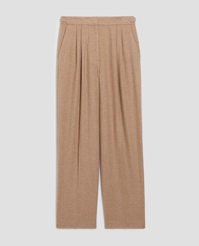 CAMILLE - Pleated trousers I311 humus
