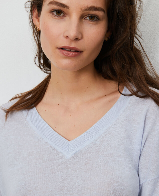 Linen and organic cotton jumper Heather