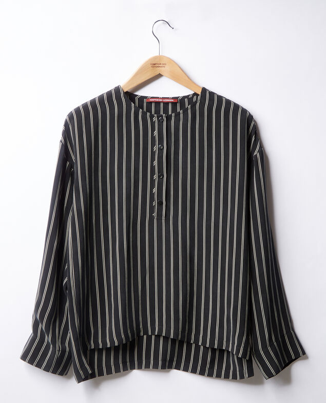 Striped blouse Black/off white stripes