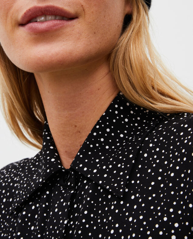 Printed maxi dress Print constellation black