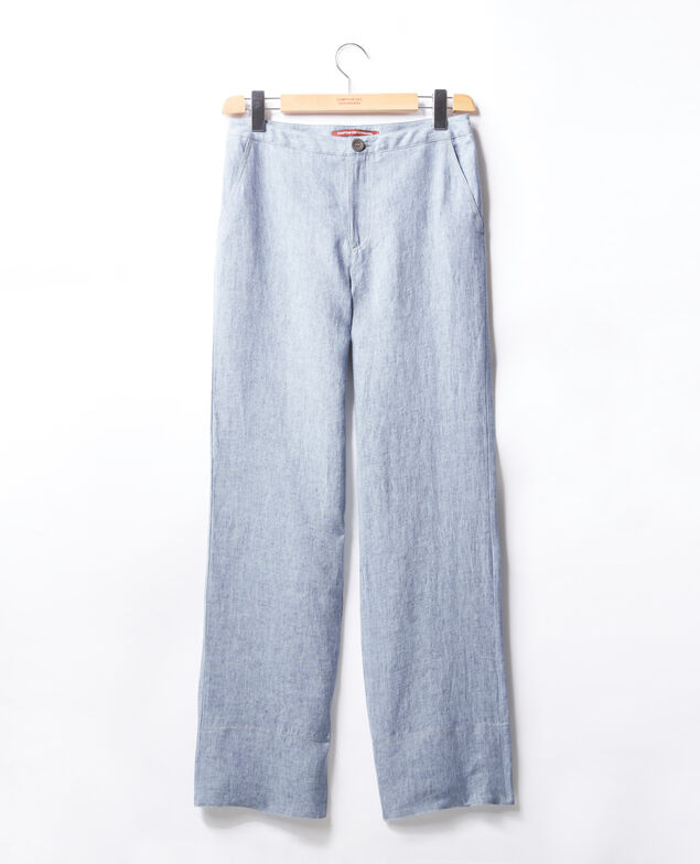 Loose fit linen trousers Azur